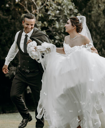 "Our hearts are full—Celebrations captured our journey beautifully." - Carlos &amp; Gabriela